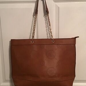 Brown Leather Tote Bag